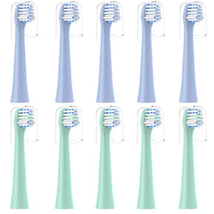 CILGEWH Colgate Hum replacement toothbrush heads 10-pack in blue and green colors