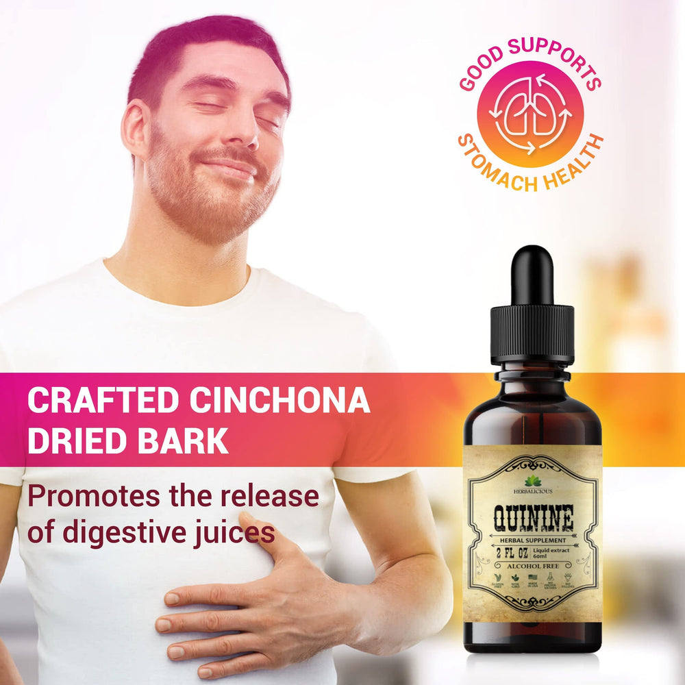 Cinchona officinalis bark tincture label close-up