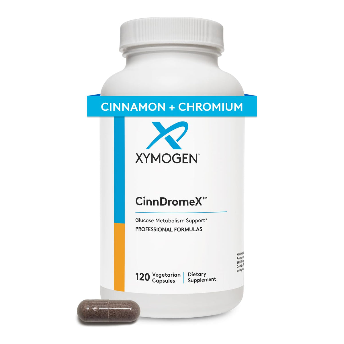 XYMOGEN CinnDromeX bottle on white background