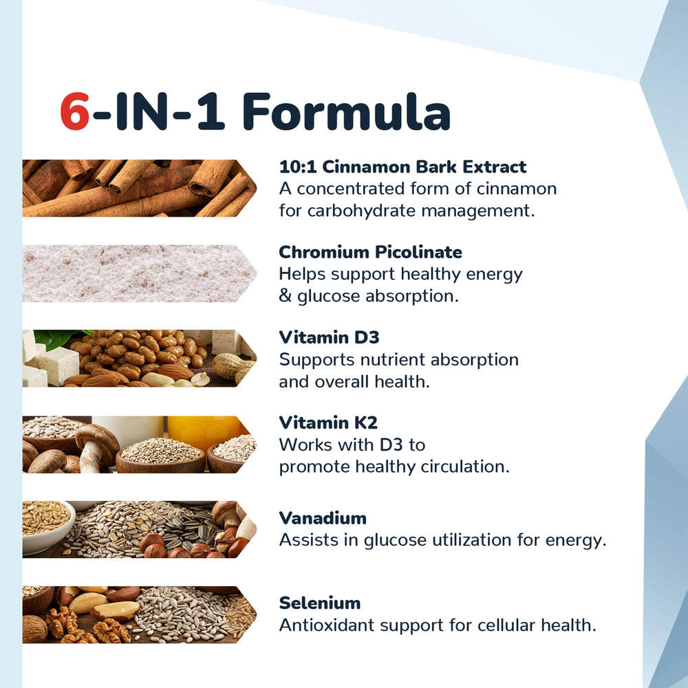 Cinnamon extract capsules with a measuring scoop