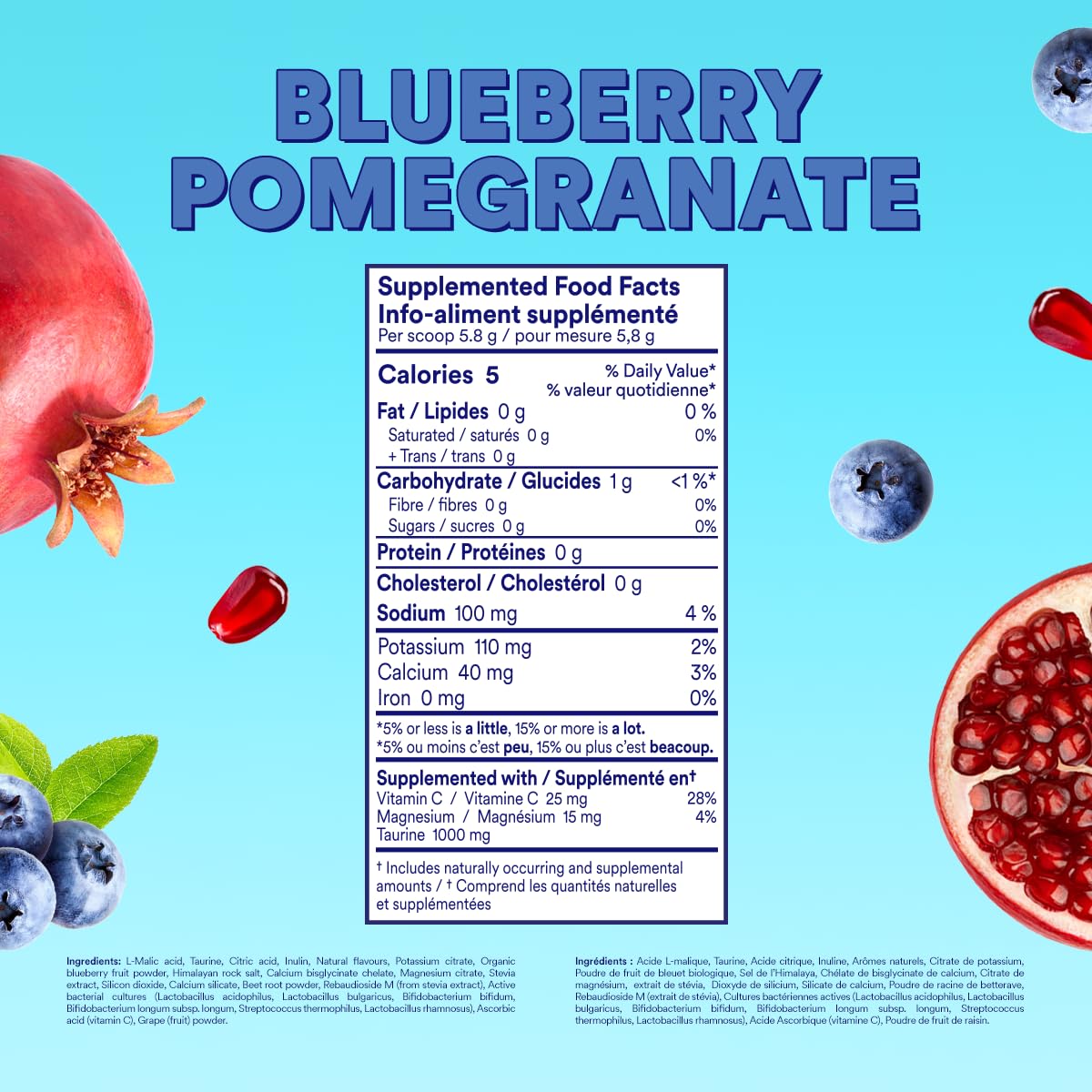 Cira Hydration nutrition label emphasizes vitamin C and minerals for daily wellness.