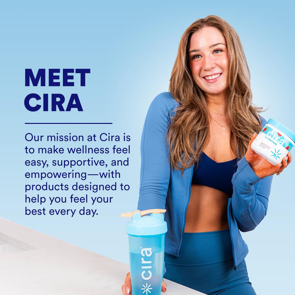 Cira Hydration ingredient-list graphic highlights vitamins and minerals.