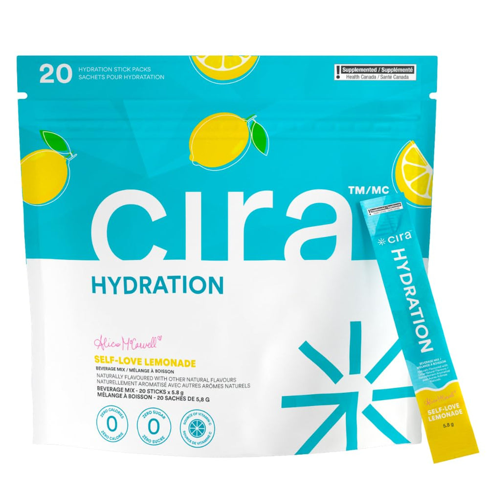 Cira Hydration Self-Love Lemonade stick-pack pour for on-the-go hydration