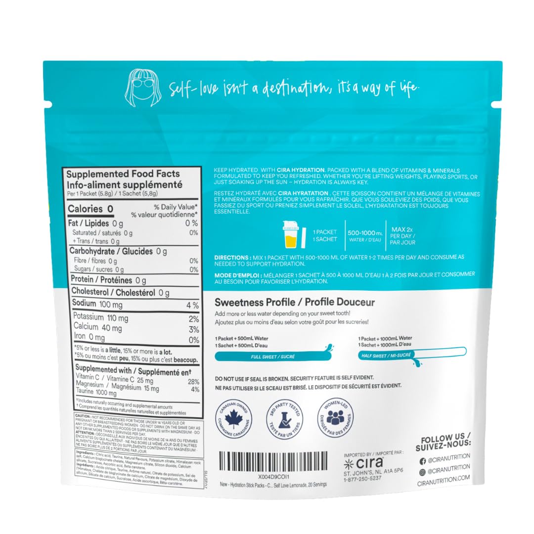 Cira Hydration Very Grapeful stick-pack pour with sugar-free electrolyte boost