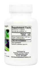 Cissus Supreme ingredient label