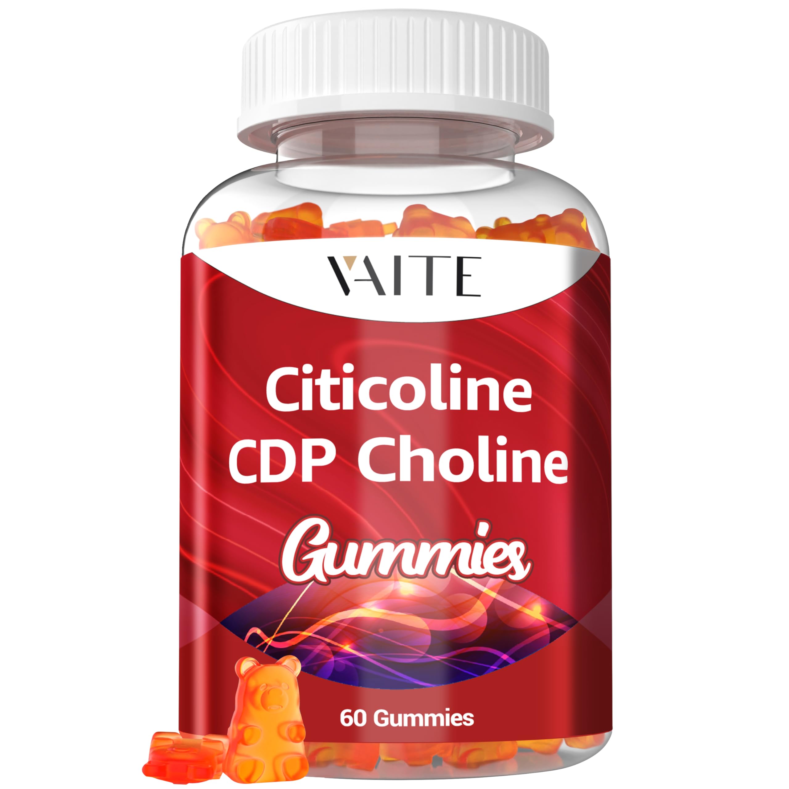 Citicoline 1000mg gummies bottle label