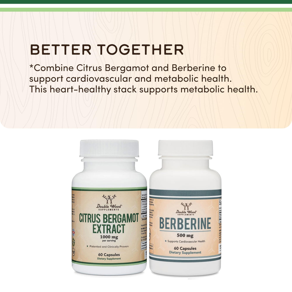 Citrus Bergamot supplement on a kitchen counter