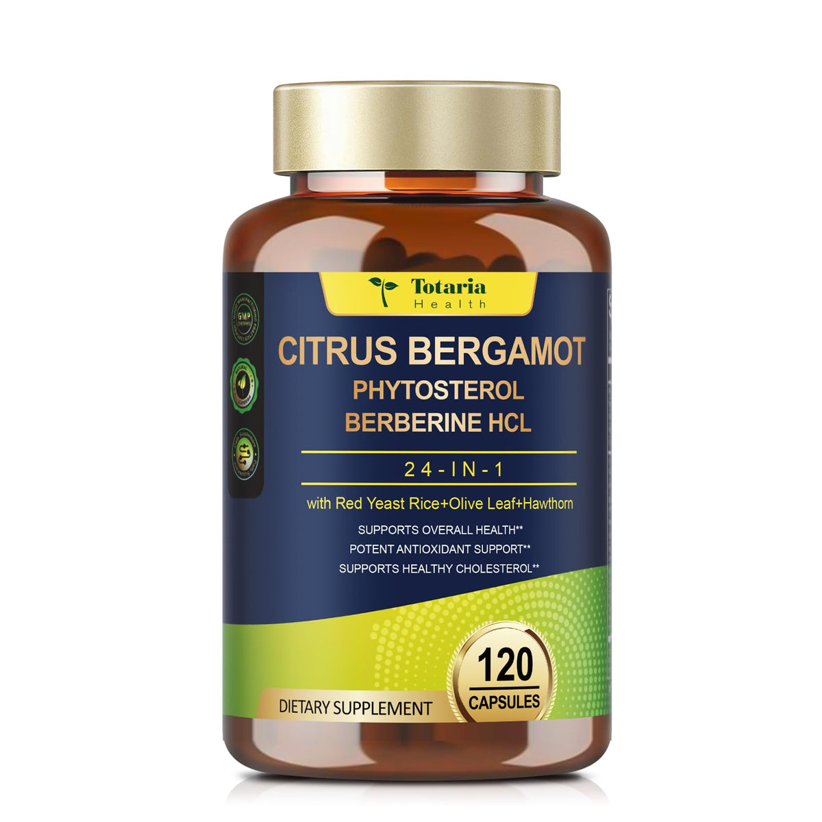 Hero image of Citrus Bergamot capsules for high cholesterol