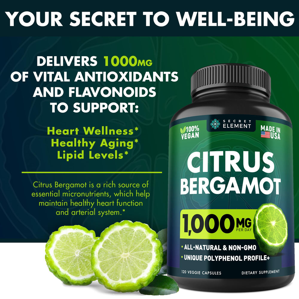 Close-up of Citrus Bergamot Extract Capsules