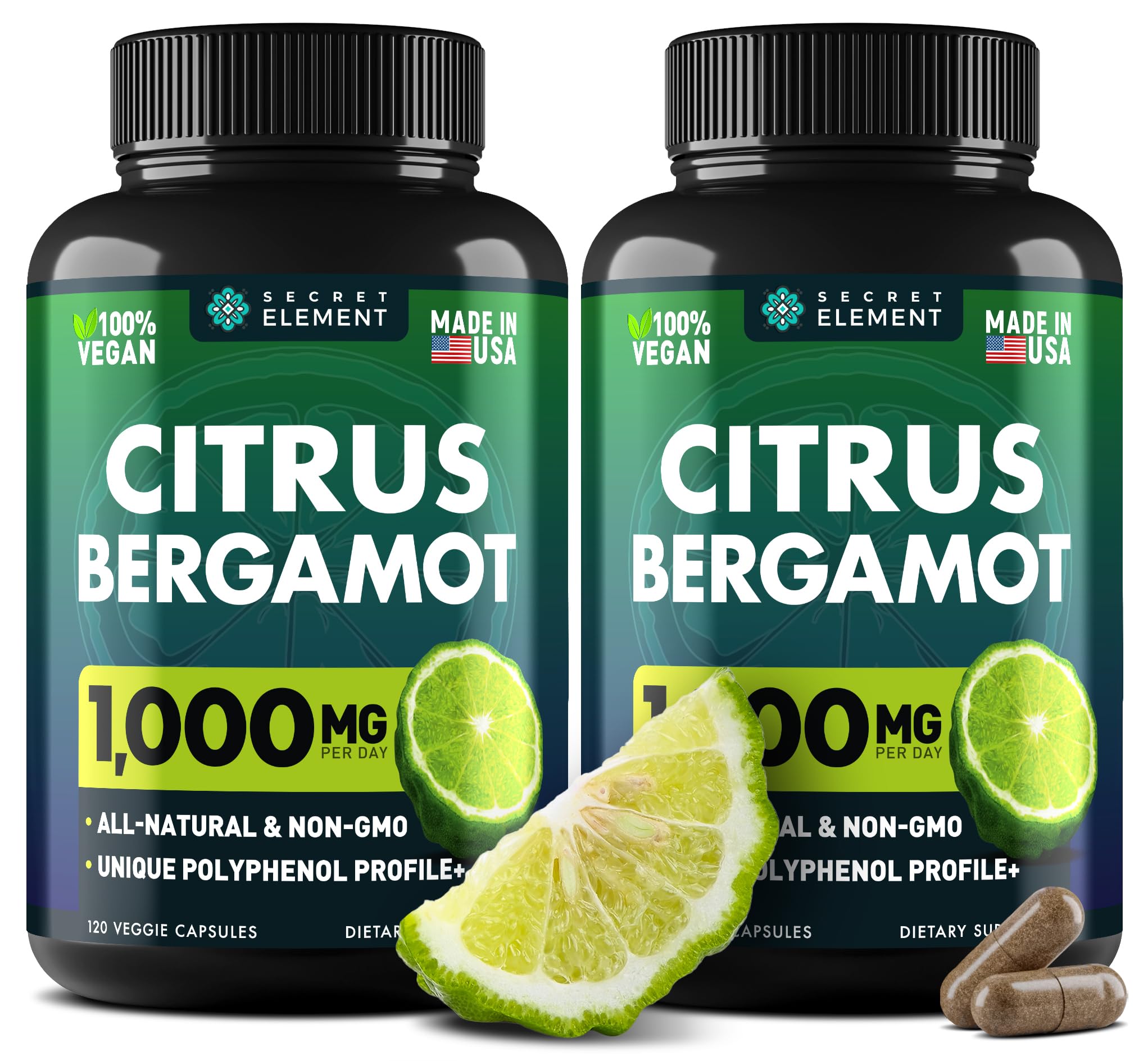 Hero image of Citrus Bergamot Extract 1000mg vegan capsules