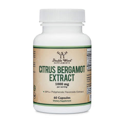 Front view of Citrus Bergamot Supplement 1000mg 60 capsules