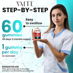 Product icons: vegan, non-GMO, gluten-free, soy-free