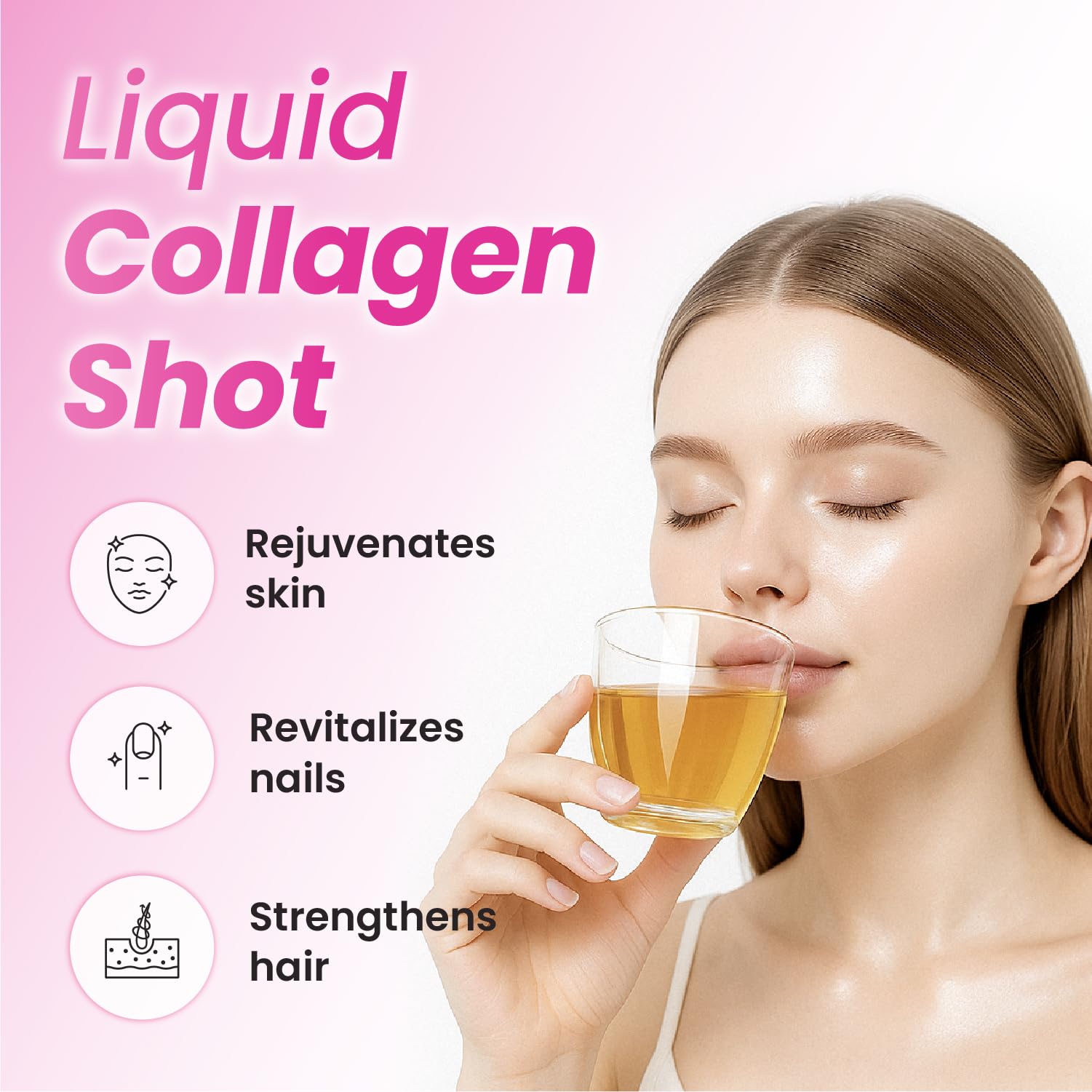 Innerb Glowshot Collagen bottle label with mango flavor