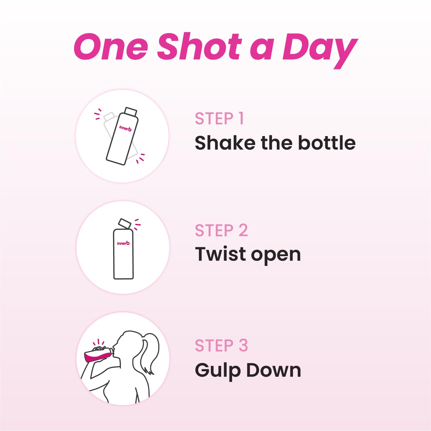 Innerb Glowshot Collagen display with mango flavor