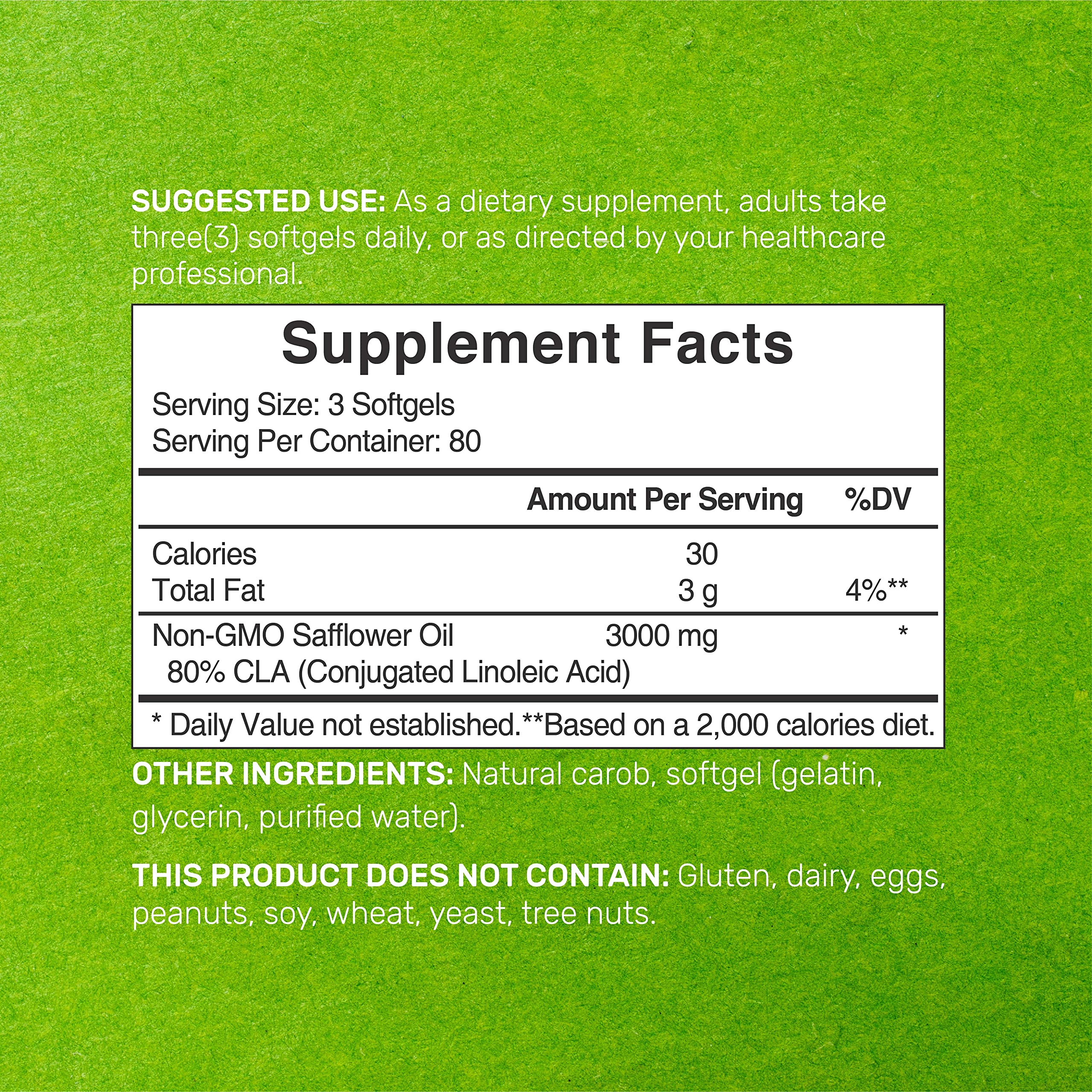 Close-up of CLA 3000mg softgels, image 2