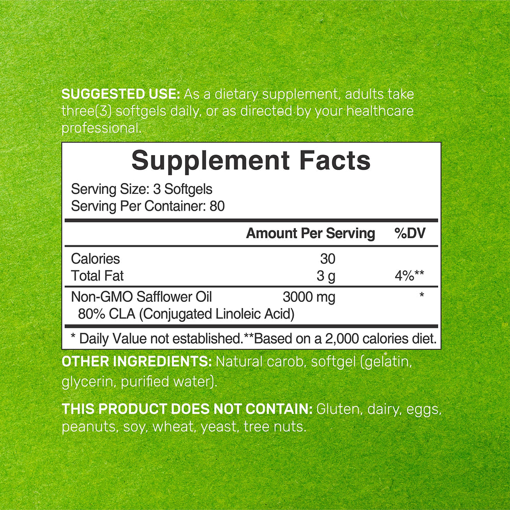 Close-up of CLA 3000mg softgels, image 2