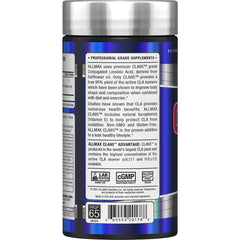Back label of ALLMAX CLA95 bottle