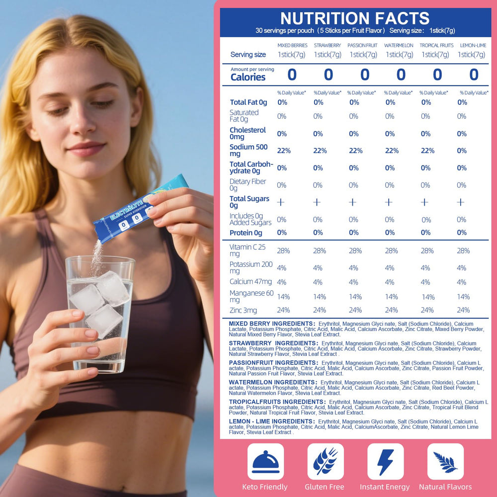 ClarivyHealthora keto and vegan-friendly electrolyte mix