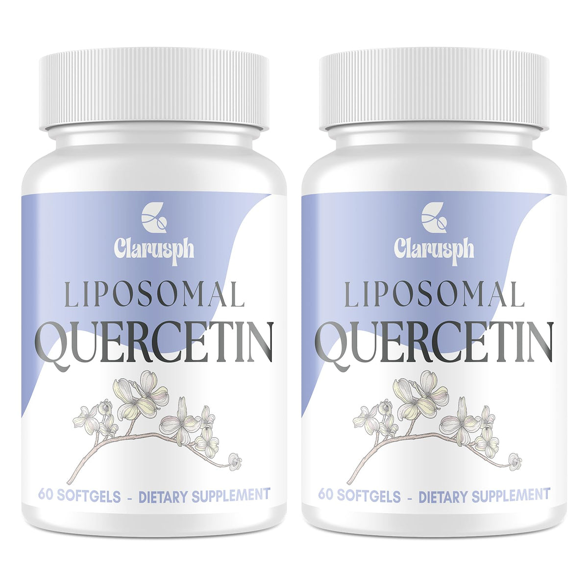 Clarusph Liposomal Quercetin bottle with 120 softgels
