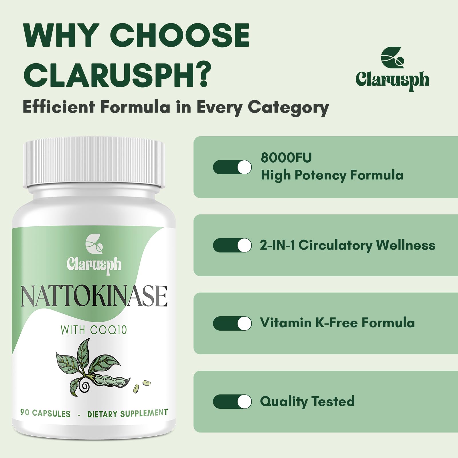 Vitamin K2 free claim on packaging