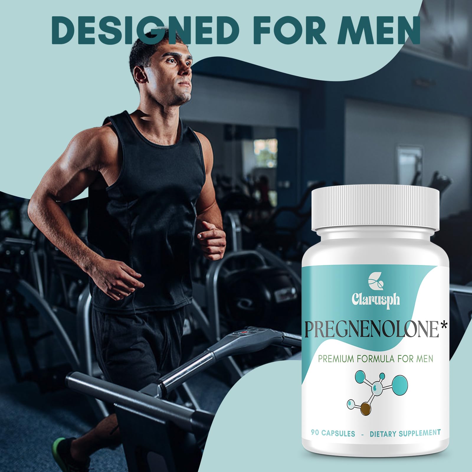 Packaging of Clarusph Pregnenolone supplement