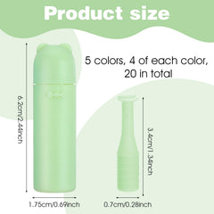Compact storage box containing 20 soft contact lens remover tools