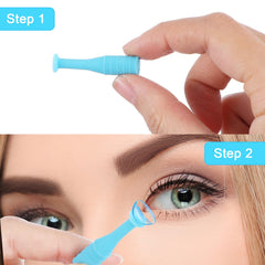 Blue lake-style silicone contact lens remover tool
