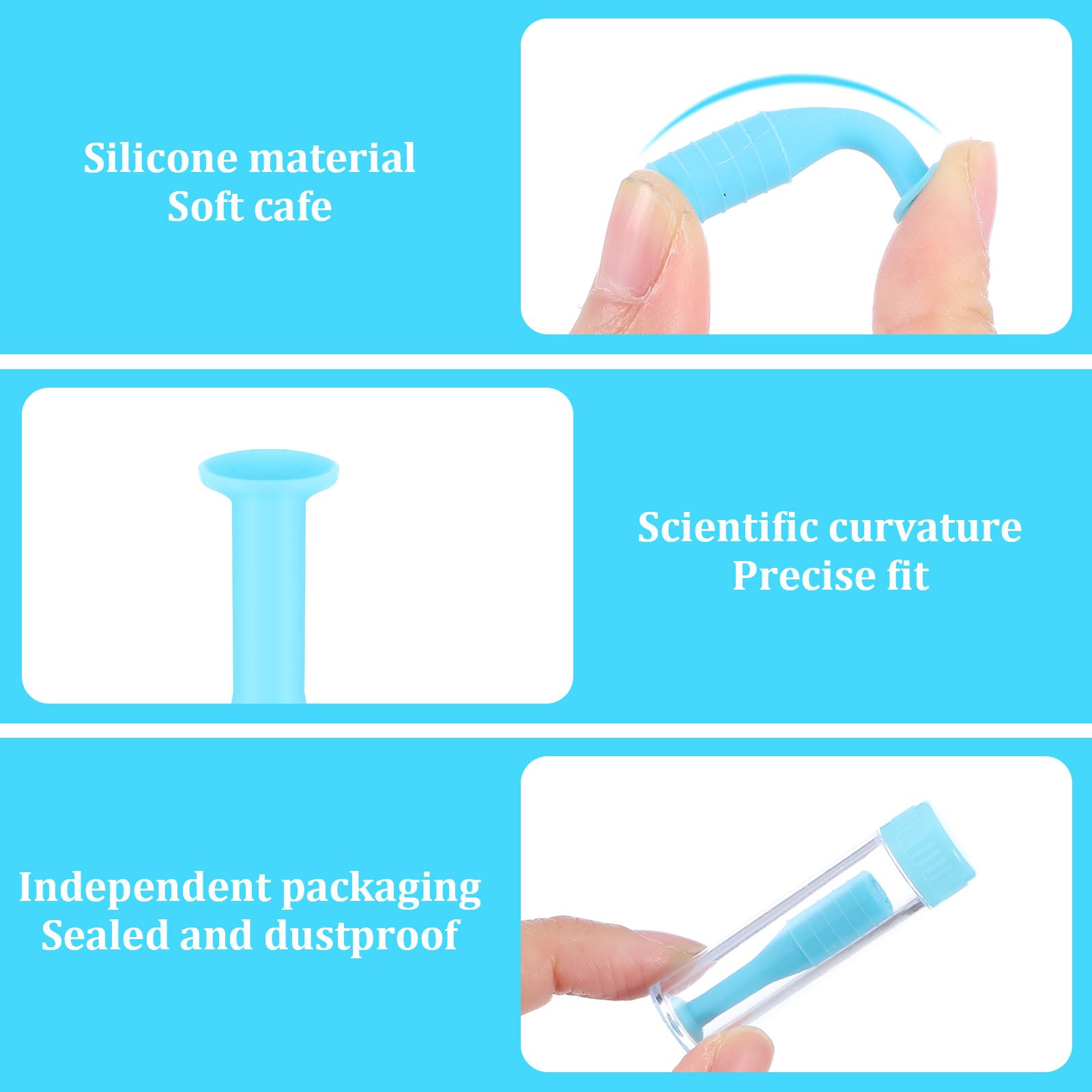 Green silicone contact lens remover tool