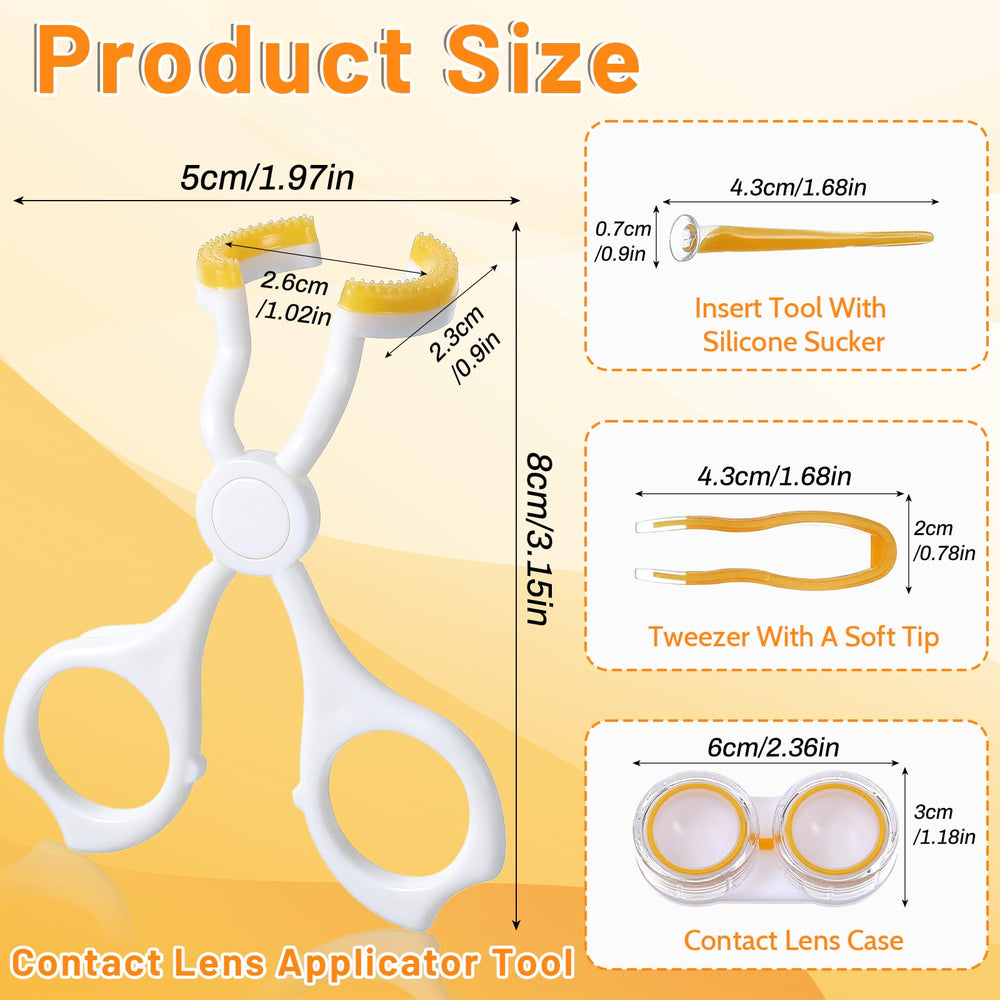 Ergonomic eye contact applicator handle for easy grip
