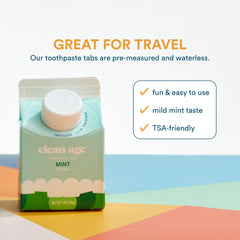 Compact travel-size packaging for on-the-go use
