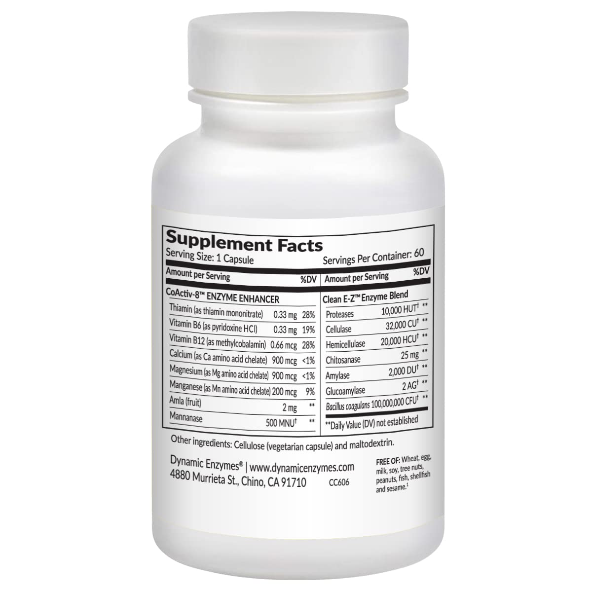 Probiotic capsules and digestive enzymes