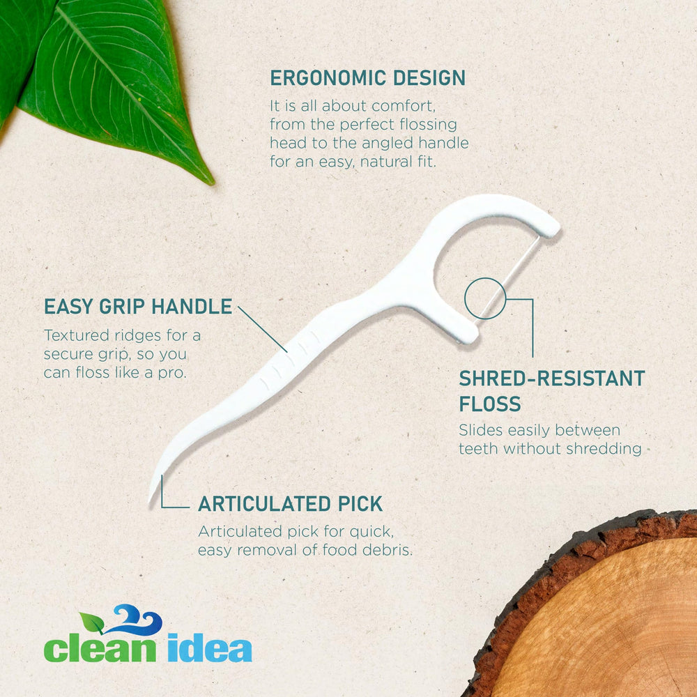 Biodegradable flossers made from plant-based materials