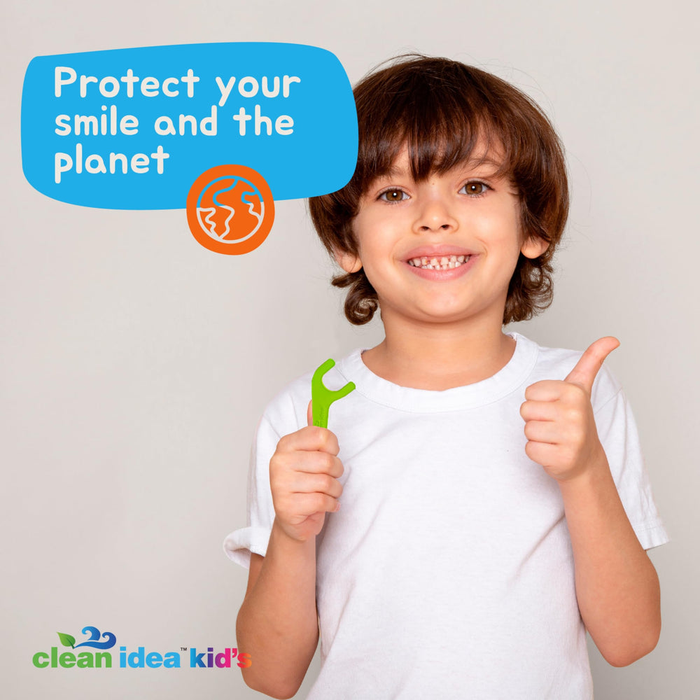 Kid-friendly floss picks designed for small hands, fluoride-free