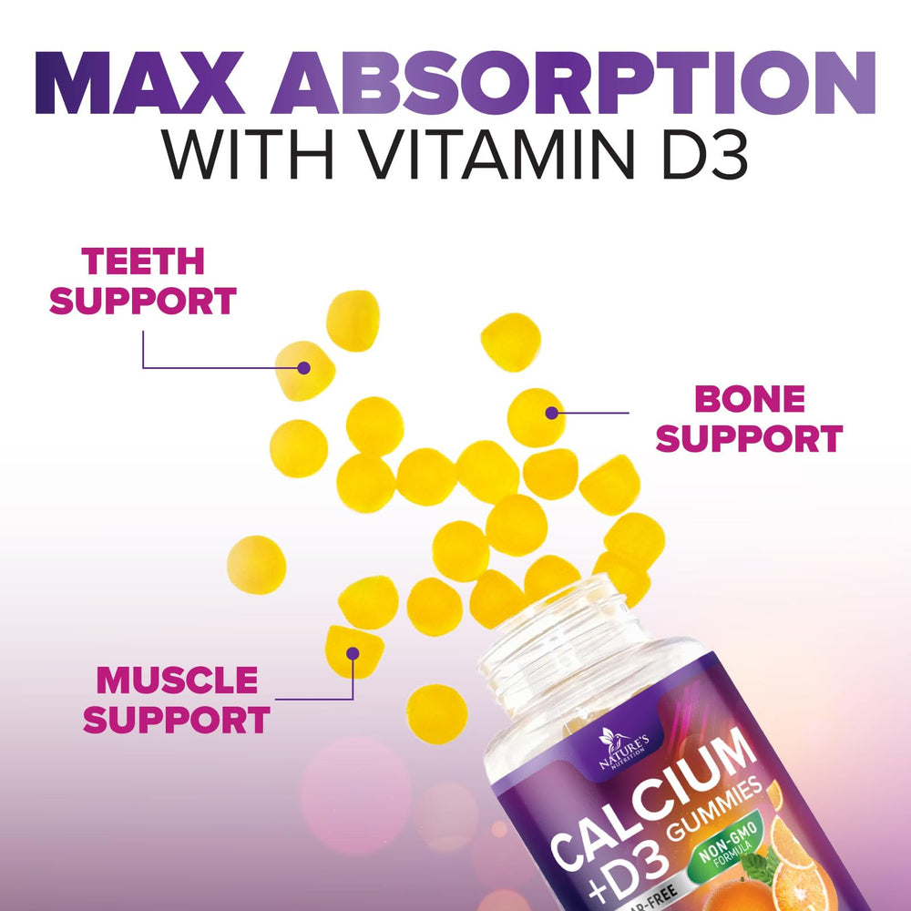 Clean-label calcium gummies with transparent ingredients