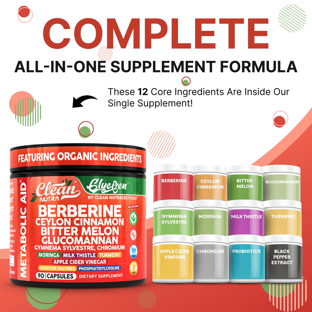 Berberine and cinnamon with digestive enzymes capsules