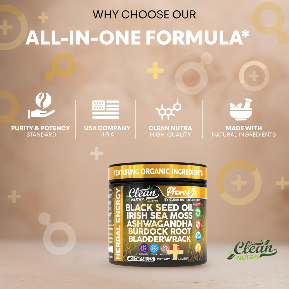 Product label highlighting vegan wellness benefits for skin and focus