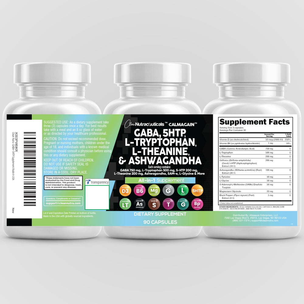Clean Nutra CalmAgain packaging displayed on a store shelf