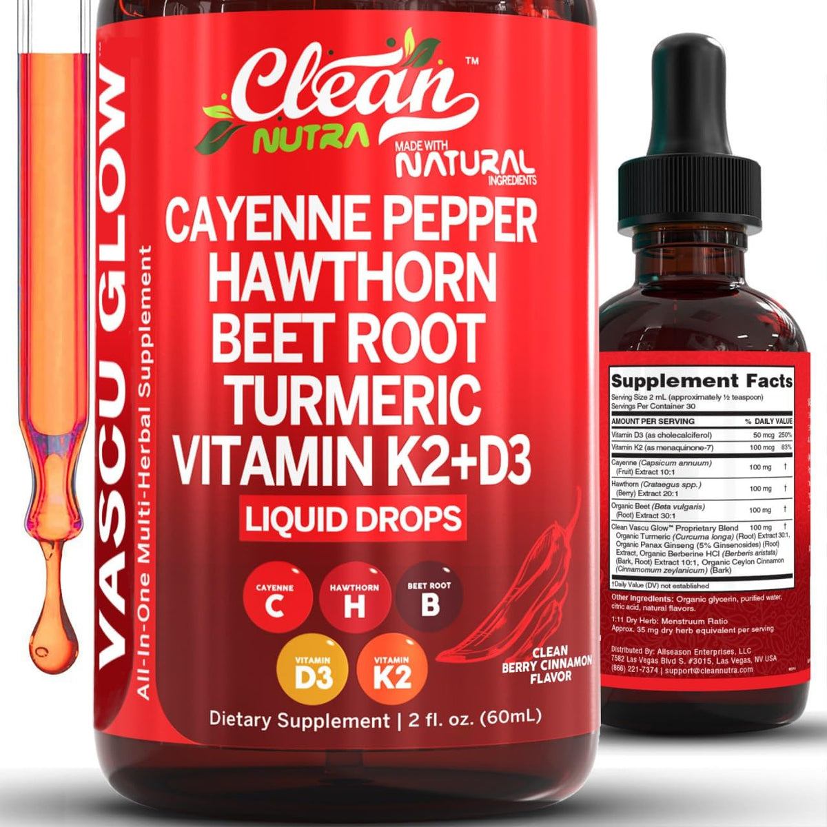 Clean Nutra Cayenne Pepper Drops – all-in-one formula image