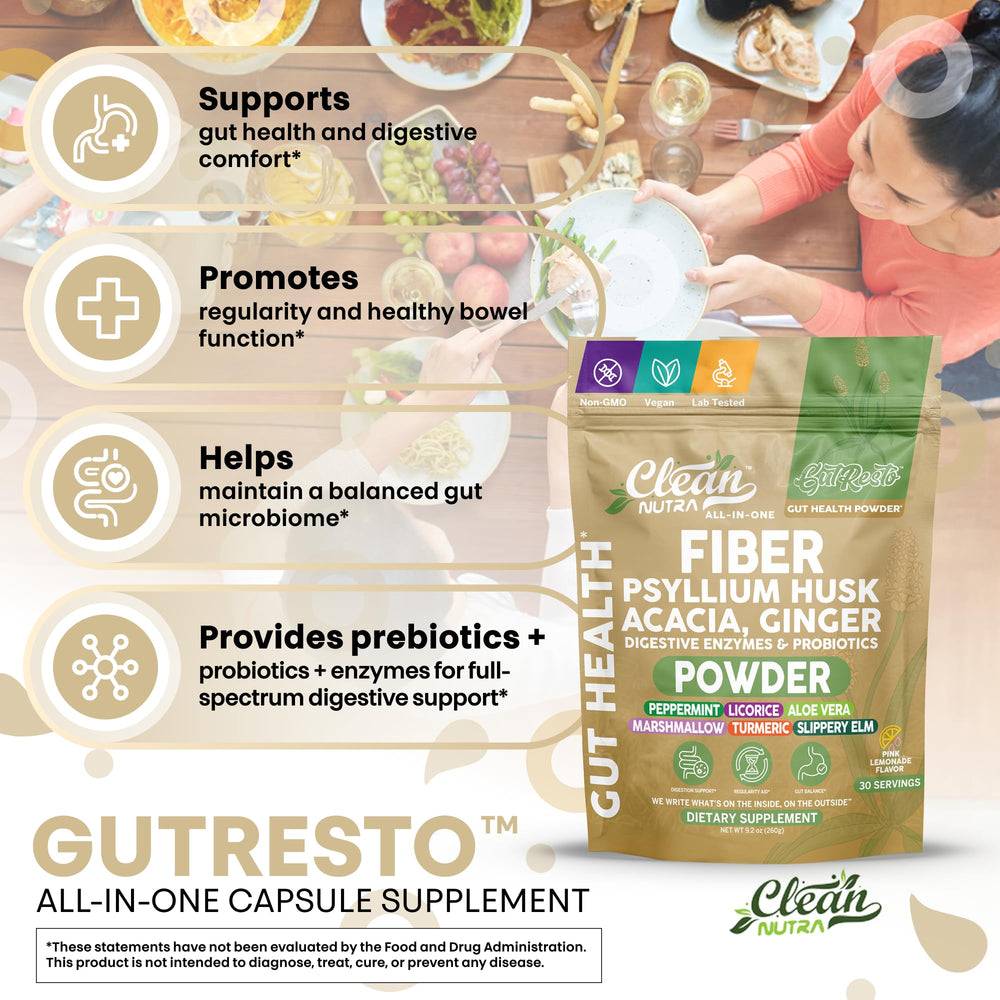 Digestive enzymes and probiotics icons on packaging