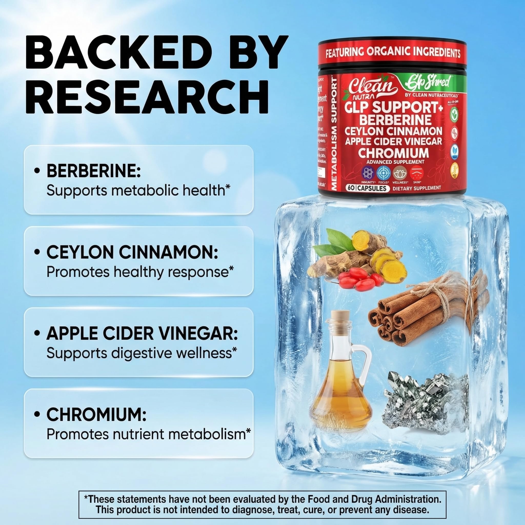 Clean Nutraceuticals berberine powder close-up highlighting concentrated botanical support