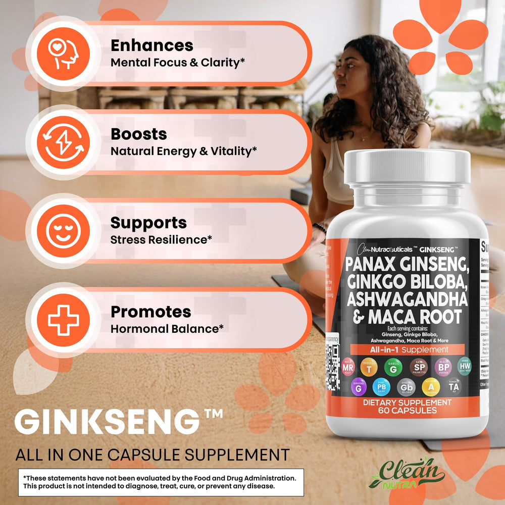 Maca root and ashwagandha capsules among supplement ingredients