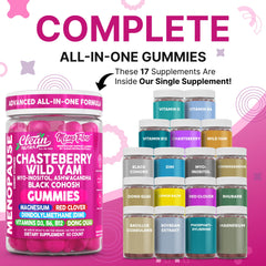 Gummies in jar close-up showing texture and color