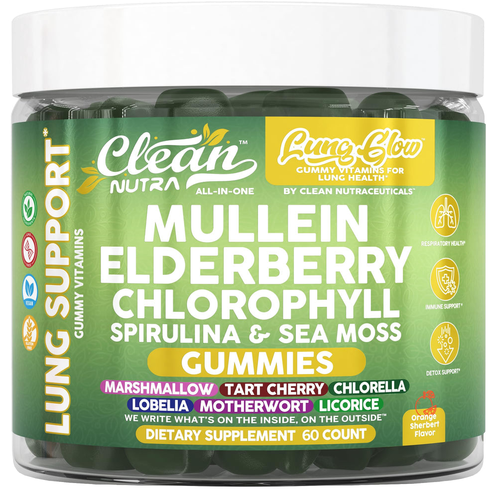 Clean Nutra Mullein Gummies bottle packaging front view