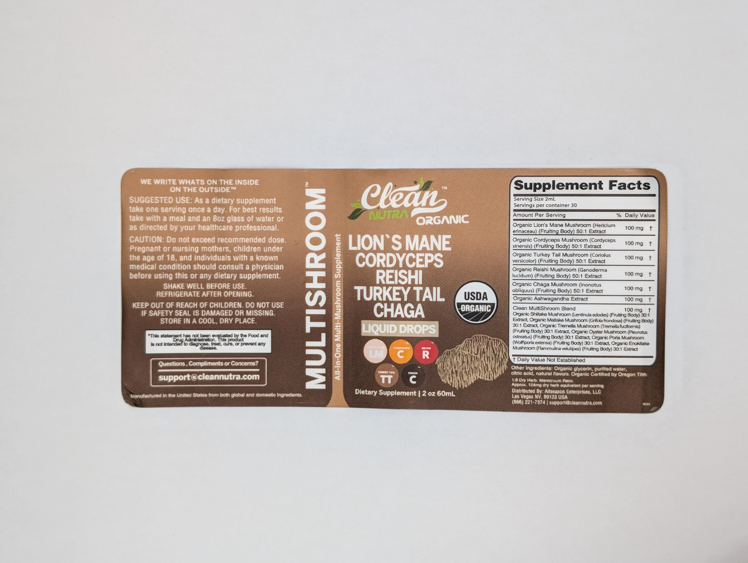 Clean Nutra Mushroom Blend product image
