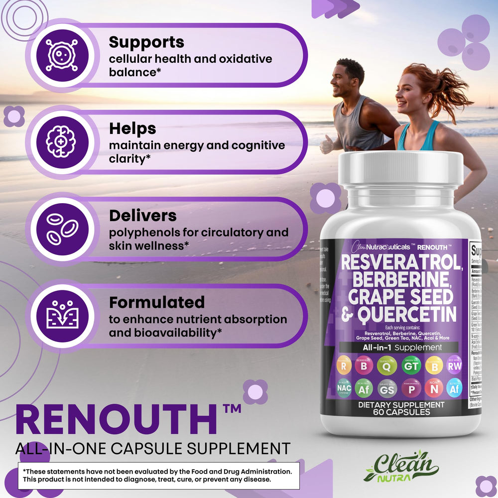 Renouth quercetin absorption-boost capsules highlight enhanced absorption potential