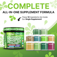 Clean Nutra sea moss and greens vegan capsules
