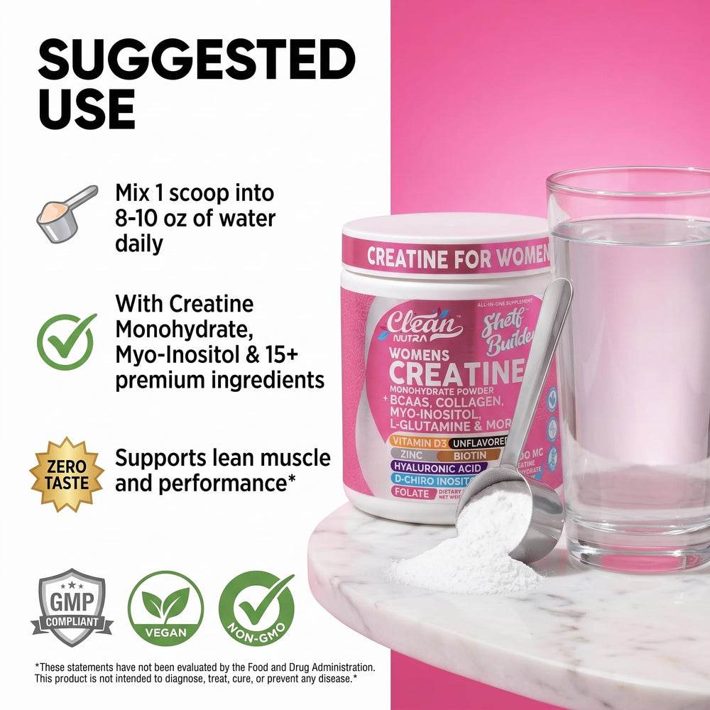 Clean Nutraceuticals scoop beside ruler showing compact 30-serving size