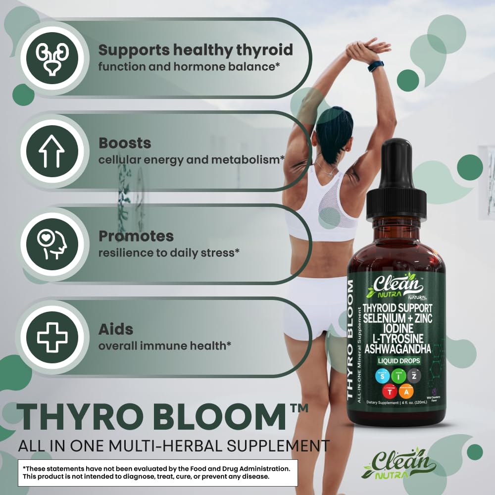 KSM-66 ashwagandha and trace minerals in thyroid drops