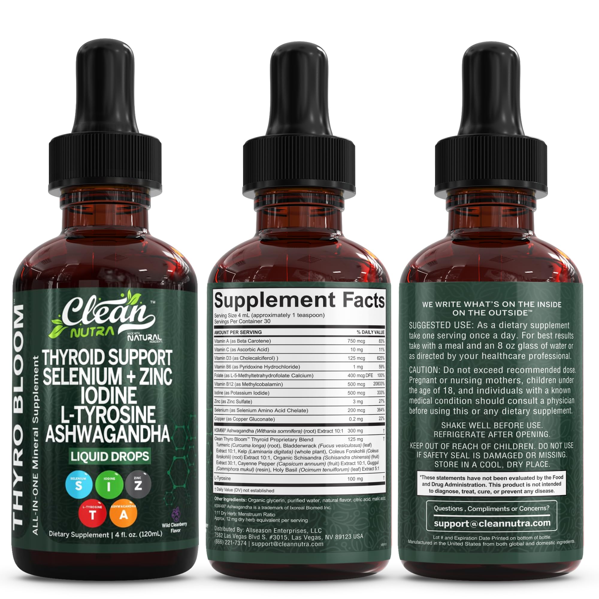 USA-made Clean Nutraceuticals facility quality assurance label