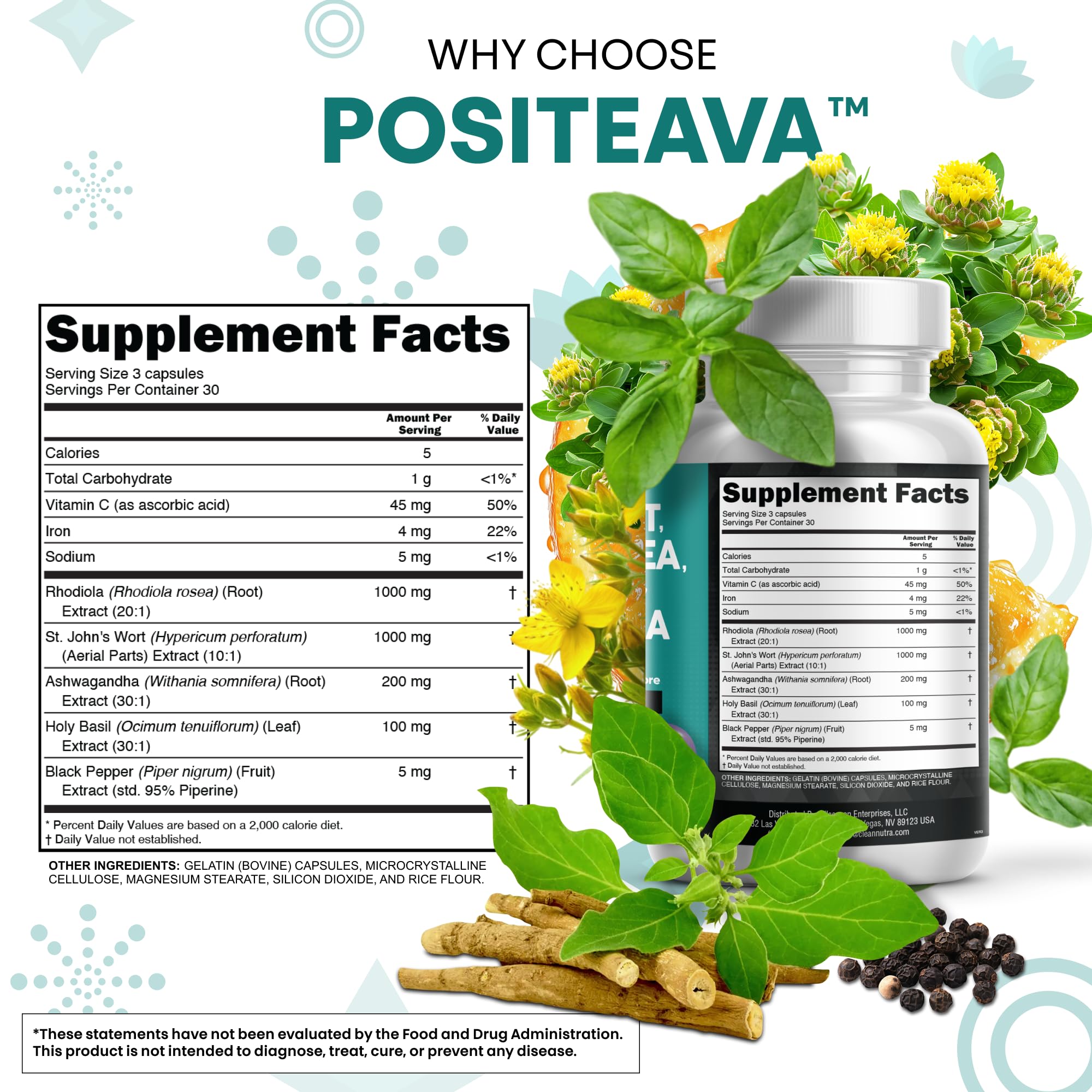 Hero image of Clean Nutraceuticals 90 capsules bottle